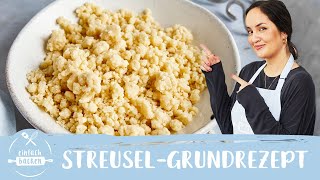 StreuselGrundrezept – mega lecker und knusprig 😋 I Einfach Backen [upl. by Yankee]