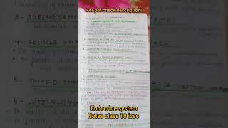 Endocrine system notes class 10 icse icse [upl. by Alra163]