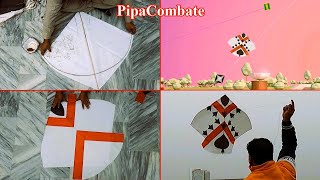 PipaCombate kite 15 Tawa making amp kite flying Tutorial  Fighter kite  DIY kite  GolgappaY kite [upl. by Juliano]