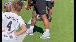 A look at Dak Prescott Injury free running around without Ankle Boot [upl. by Arber793]