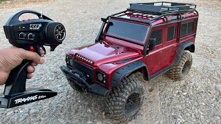 RC Land Rover Defender Car Unboxing amp Testing  Traxxas Trx4 Defender RC Car  Shamshad Maker 🔥🔥 [upl. by Alletsyrc]