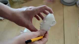 Making my clay BJD part 13 [upl. by Winnick]