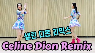 Celine Dion Remix Line dance Beginner 수업에 좋은 초급라인댄스 Demo [upl. by Neiluj]