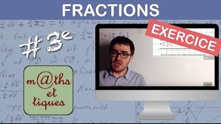 EXERCICE  Effectuer des calculs de fractions  Troisième [upl. by Mloc]