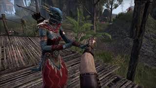 ESO Murkmire Female Argonian bard song 1 Jel language [upl. by Aufmann]