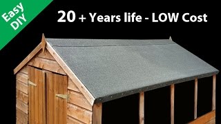 How to Felt a Shed Roof  Fit long life Roofing Felt [upl. by Lancaster795]