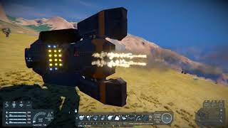 Space Engineers modding PDX Laser point defense test [upl. by Irakuy]