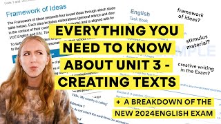 Everything you Need to Know about Unit 3 Creating Texts [upl. by Ahsuoj843]