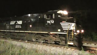 2Z NS Night Action and a Brand New Tier 4 on the CSX Abbeville Sub 05032016 ©mbmars01 [upl. by Baal819]