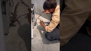 AC technician and helper funny shortvideo viralvideo [upl. by Terrell]