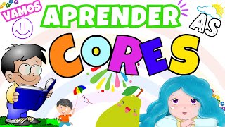 Aprender as cores em português  As cores em Português INFANTIL [upl. by Ewan729]