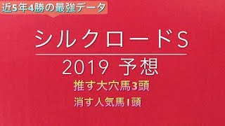 【競馬予想】 シルクロードステークス 2019 予想 [upl. by Linell]