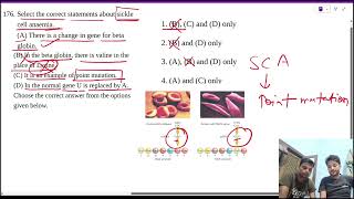 Select the correct statements about sickle cell anaemia There is a change in gene for beta globin [upl. by Hanni963]