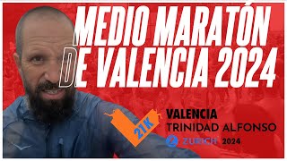 ¡MEDIO MARATÓN DE VALENCIA 2024 Más difícil de lo que pensaba [upl. by Rube]