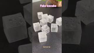 How to make fake icecube with tape cello 🧊♥️handmade icecube cellotape [upl. by Angelia]