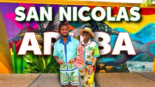 Aruba Travel Vlog Exploring San Nicolas Murals Gelatissimo Shopping amp New Hilton Resort [upl. by Adla457]