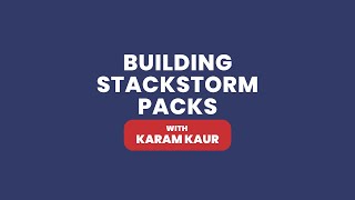 Building StackStorm Packs [upl. by Zaob]