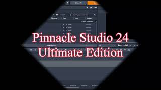 Pinnacle Studio 24 Ultimate Basic Tutorial [upl. by Haymes]