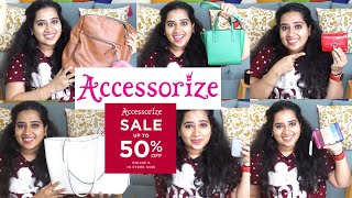 🛑ACCESSORIZE London 50 Sale Haul  Review on Backpack Hand Bags Wallets Tote Bags Pouch 👜👛 [upl. by Zoba]