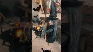 🔮BRUJA CON TIESTOS🔮 decoracionhalloween 🧙🏻‍♀️ música Halloween • cute horror song  PeroTune [upl. by Laks]