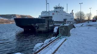 Steinestø Kai wintervibes ferryservice quay [upl. by Irep]