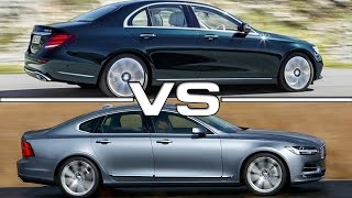 Mercedes Benz EClass vs Volvo S90 [upl. by Ollecram]