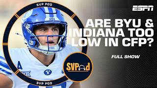 CFP Rankings Reaction amp NFL Week 9 Recap Indiana amp BYU TOO LOW  A Clear Top 3 in the AFC  SVPod [upl. by Aisena]