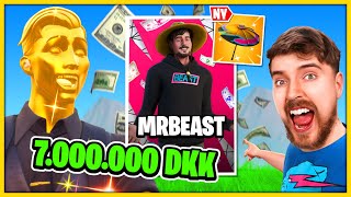 Vildeste MrBeast Turnering i Fortnite 7 Millioner Kroner Til Førstepladsen • Dansk [upl. by Nnaid]