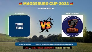 Live Cricket Match  Kerala Kombans vs TELUGU STARS  21Sep24 1221 PM 8  Magdeburg Cup 2024  C [upl. by Ained561]