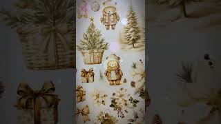 🎄 Papier z grafikami świątecznymi do wycinania Artistiko 🎄 wwwartistikoskleppl scrapbooking [upl. by Arayc]