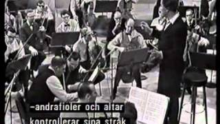 Celibidache rehearsing Bolero by Ravel 1965 with The Swedish Radio Orchestramp4 [upl. by Reyaht376]