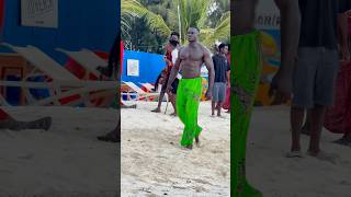 Bodybuilder in public reaction 🔥 abba travel beach love motivation shorts [upl. by Allerim938]