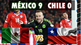 MÉXICO 9 vs 0 CHILE  AMISTOSO 2016  La Venganza de los Charros  El Tricolor golea a los mapochos [upl. by Junno]