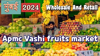 Apmc vashi fruits market Mumbai 2024 wholesale and retail Vashi fruits market Mumbai ​⁠QBRVLOGS [upl. by Amaris]