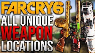 All 53 Unique Weapon Locations In Location Order  Far Cry 6 [upl. by Agnella]