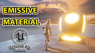 Emissive Material in Unreal Engine 5  Glow  Neon Effect Tutorial [upl. by Regen]