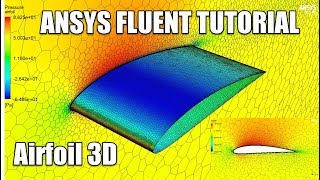 ✅ ANSYS FLUENT  Airfoil 3D Tutorial  NACA 4412 [upl. by Ardella]