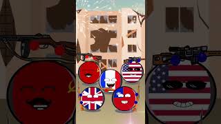 Word 1945 1950 countryballs usa russia china taiwan uk france korea [upl. by Porche]