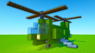 Minecraft Tutorial How To Make An Army Helicopter [upl. by Weider]