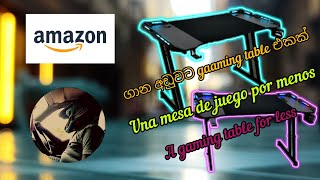 Hlonone 120cm Full size Gaming Desk Innovation World  unboxing [upl. by Rosabella572]