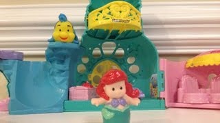 ARIEL Little Mermaid Fisher Price Castle Playset Unboxing [upl. by Adlog]