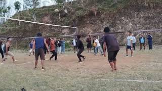 Lungthung vollybal game 35crush maitripurna khel tentola4 vs mangtel3 [upl. by Robillard]