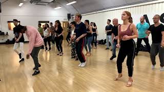 MAN OVERBOARD  Bachata Footwork CarboneroAcademyTV [upl. by Elisabetta970]