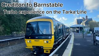 Crediton to Barnstable Turbo experience on the Tarka Line Great Western Railway ￼￼ [upl. by Itnahsa]