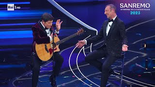 Sanremo 2023  Gianni Morandi e Amadeus le canzoni brutte [upl. by Ainahtan414]