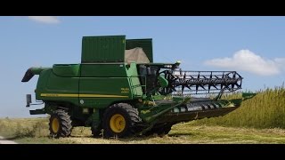 JohnDeere S690i  Chanvre Hemp 2014 [upl. by Eilak]