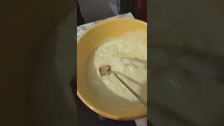 Fondue swiss foodie food [upl. by Ellerey215]