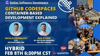 GITHUB CODESPACES VIRTUAL Learn All About Container Based Development [upl. by Coster]