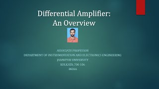 Introduction to differential amplifier [upl. by Kreiker327]