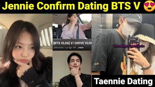 Jennie Confirm Dating Taehyung 😱  Taennie Dating Real [upl. by Willyt]